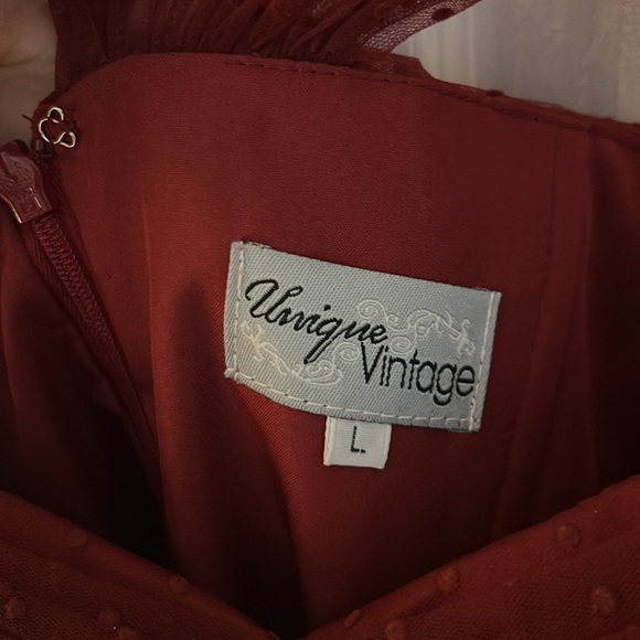 Unique Vintage Fit and Flare Dress - Picture 4 of 4